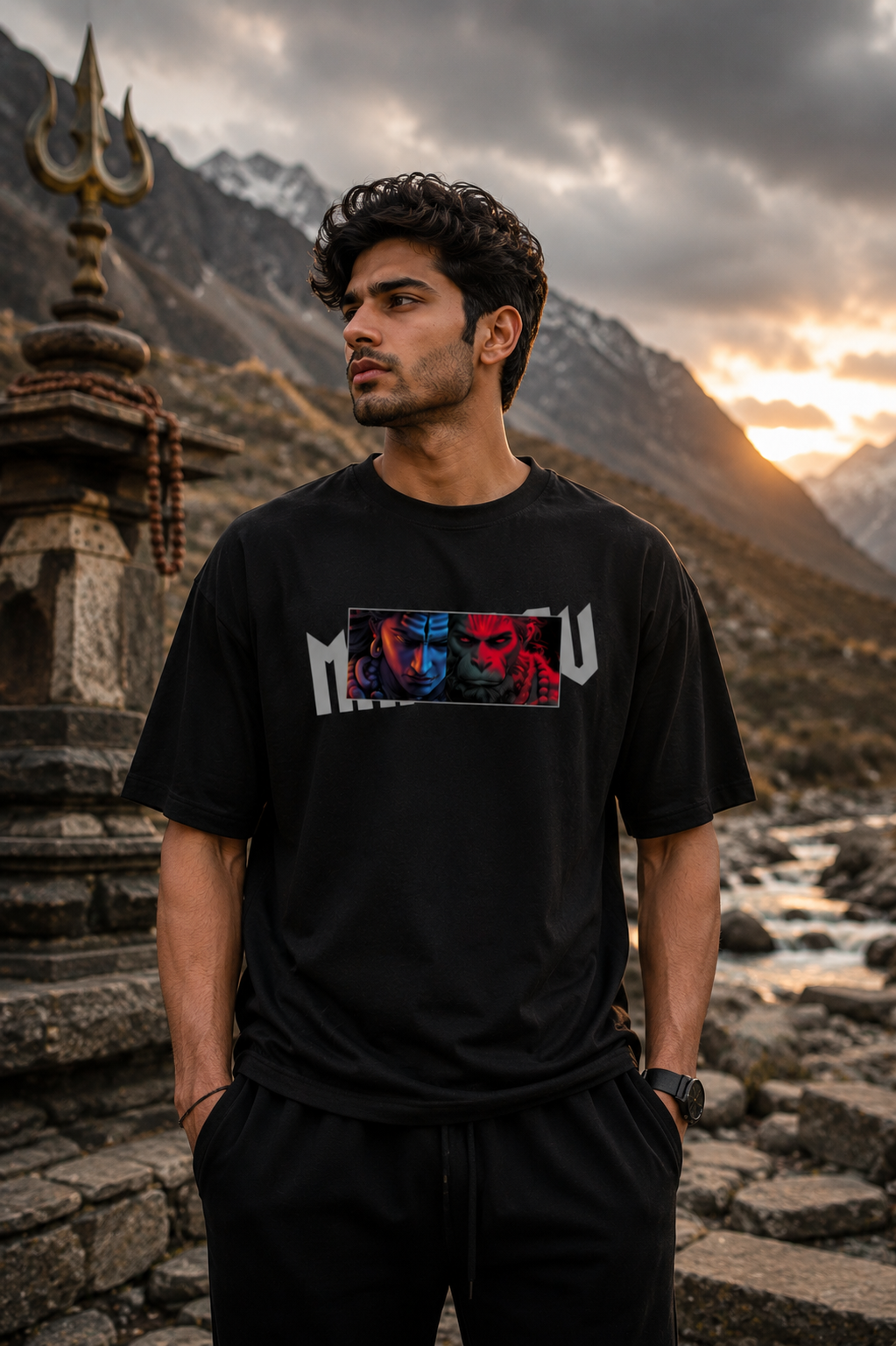 Mahadev Oversized Tee | Navalook