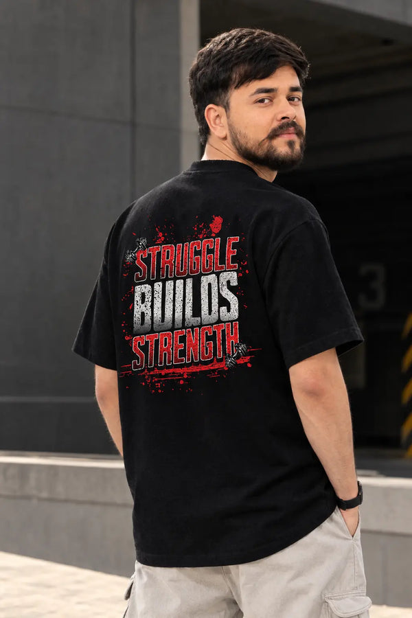 Struggle Builds Strength Graphic Tee | Navalook