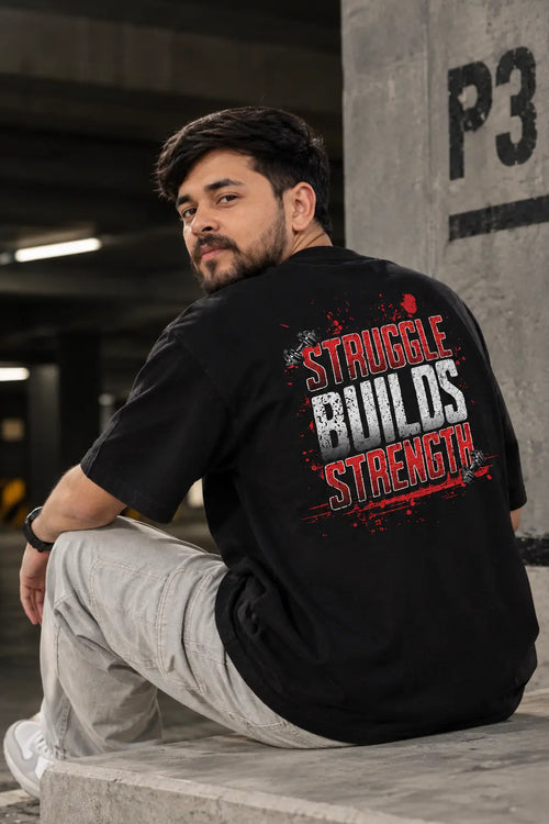 Struggle Builds Strength Graphic Tee | Navalook