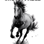 Unstoppable Horse Graphic Oversized T-Shirt for Men - Navalook