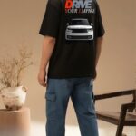 Beast Printed Black Oversized T-shirt for Men