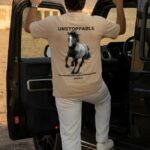 Unstoppable Horse Graphic Oversized T-shirt by Navalook