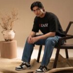 Beast Printed Black Oversized T-shirt for Men