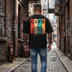 Life is Beautiful retro mandala T-shirt for men