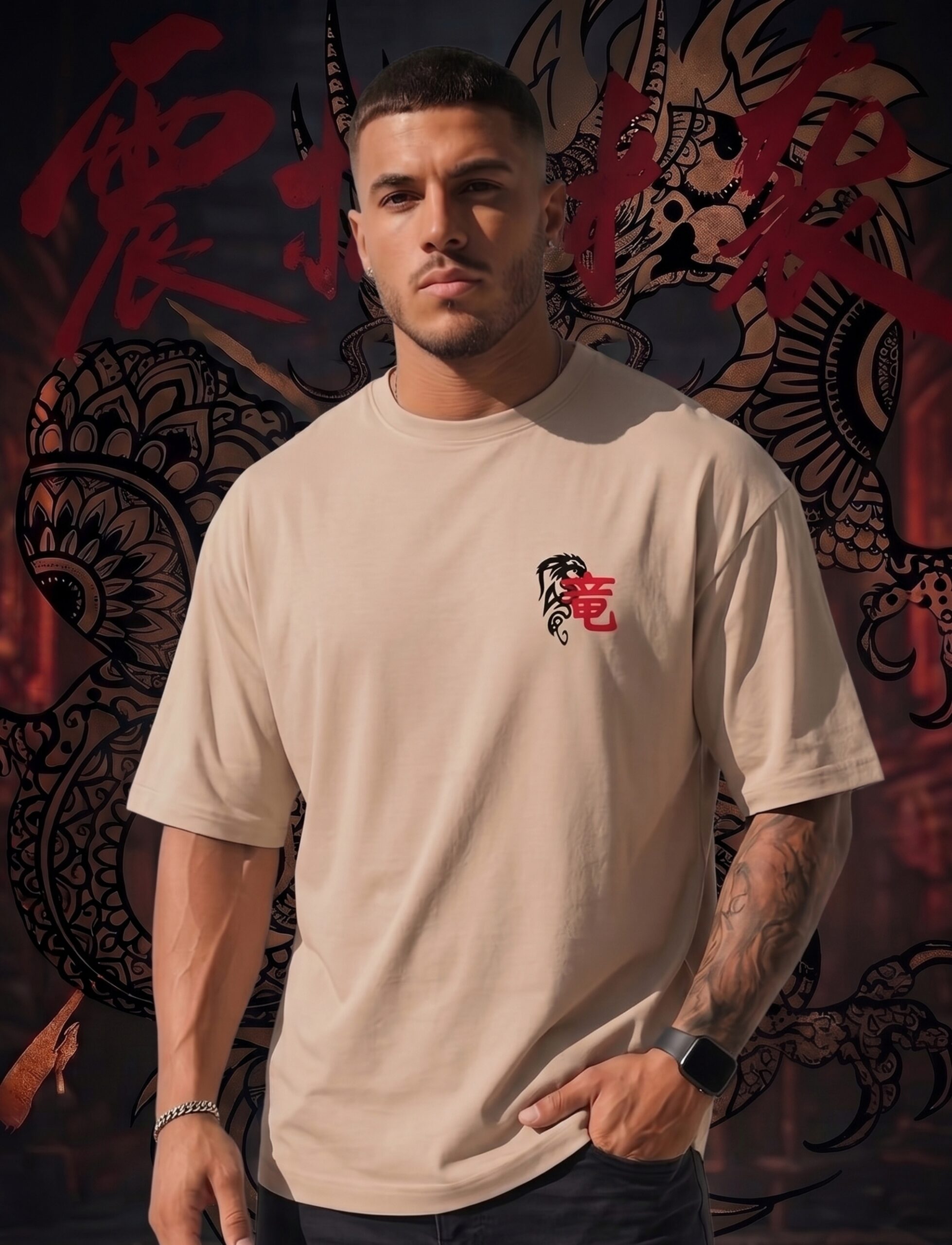 NAVALOOK "Zen Dragon" Streetwear Tee | Intricate Mandala Art Graphic T-Shirt