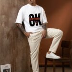 Everything Will Be OK oversized graphic t-shirt front view men Navalook