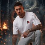 Premium White Dragon Streetwear T-shirt by NAVALOOK
